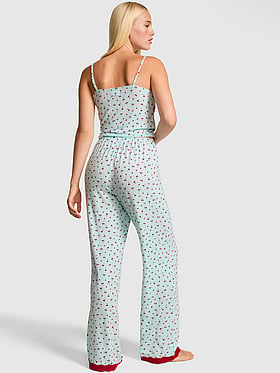 24/7 Lounge Modal Lace-Trim Cami & Pants Pajama Set