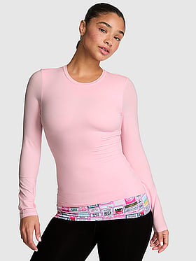 PINK Base Stretch™ Long-Sleeve Tee