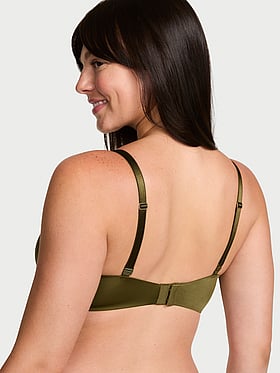 Smooth Lightly Lined Plunge Demi Bra