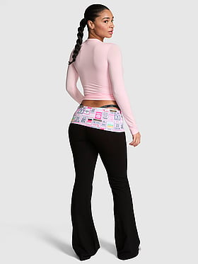 All-Day Cotton™ Foldover Flare Leggings