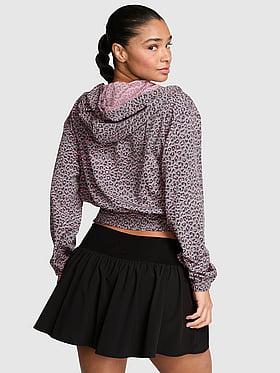 Tech Woven Smocked Hooded Jacket