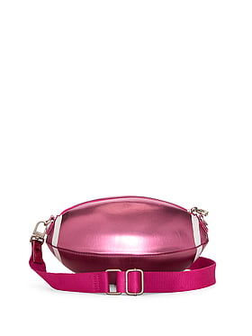 Metallic Football Crossbody Bag