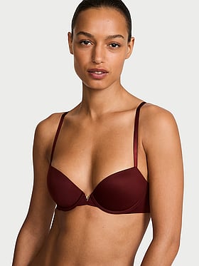 Smooth Lightly Lined Plunge Demi Bra