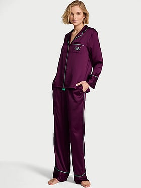 Signature Satin Long Pajama Set