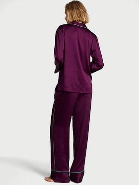 Signature Satin Long Pajama Set