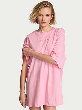 100% Cotton Oversized Sleep Tee