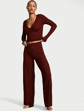 SoSoft™ Modal Ultra-Fine Henley Top & Pant Set