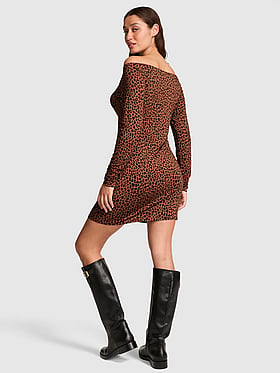 24/7 Lounge Modal Off-The-Shoulder Dress