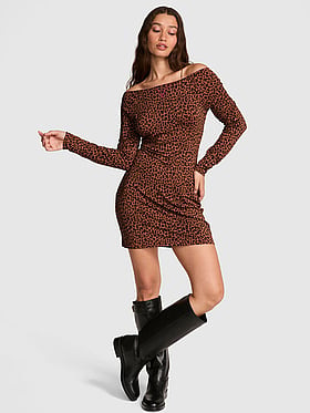 24/7 Lounge Modal Off-The-Shoulder Dress