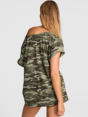 Campus Cotton™ Off-The-Shoulder Tee