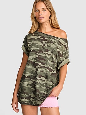 Campus Cotton™ Off-The-Shoulder Tee
