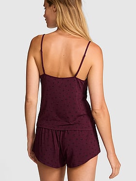24/7 Lounge Modal Lace-Trim Cami