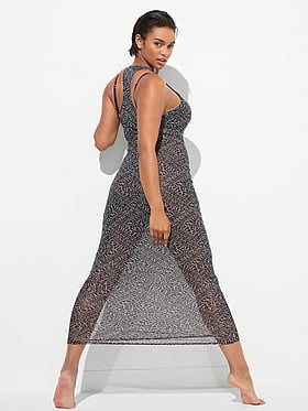 Beachwear Mesh Tank Maxi Dress