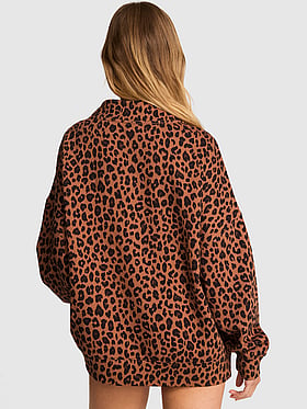 Campus Fleece™ Oversized Mock-Neck Sweatshirt