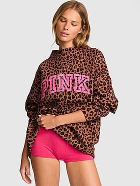 Campus Fleece™ Oversized Mock-Neck Sweatshirt