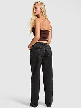 Low-Rise Boyfriend Jeans