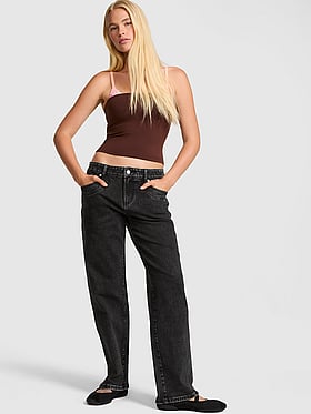 Low-Rise Boyfriend Jeans