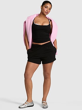 All-Day Cotton™ Twist-Waist 4” Shorts