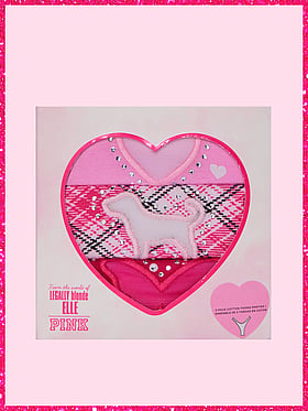 PINK | Elle 3-Pack Cotton Thong Panties