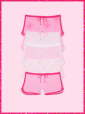 PINK | Elle 5-Pack Cotton Dorm Boyshort Panties