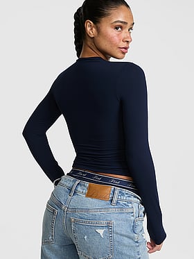 PINK Base Stretch™ Long-Sleeve Tee
