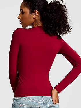 PINK Base Stretch™ Long-Sleeve Tee
