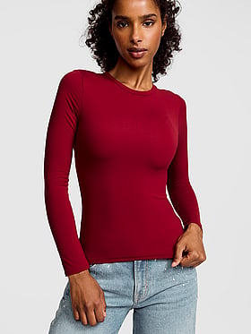 PINK Base Stretch™ Long-Sleeve Tee