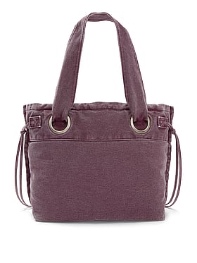 Canvas Flat-Bottom Tote Bag