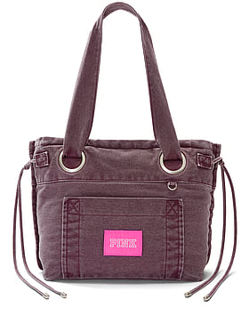 Canvas Flat-Bottom Tote Bag