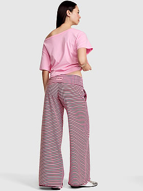 All-Day Cotton™ Foldover Wide-Leg Pants
