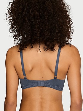 Cotton Shadow Stripe Lightly Lined Full-Coverage Bra