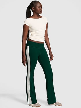 All-Day Cotton™ Foldover Flare Leggings