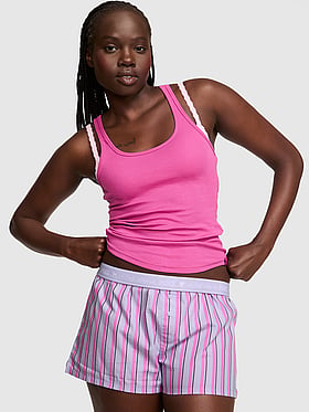 Cotton Boxy Pajama Shorts