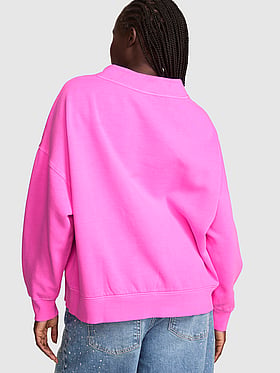 Campus Fleece™ Oversized Mock-Neck Sweatshirt