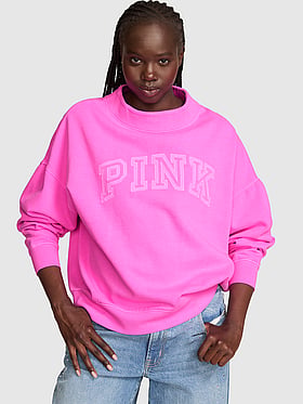 Campus Fleece™ Oversized Mock-Neck Sweatshirt