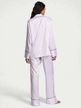 Signature Satin Long Pajama Set