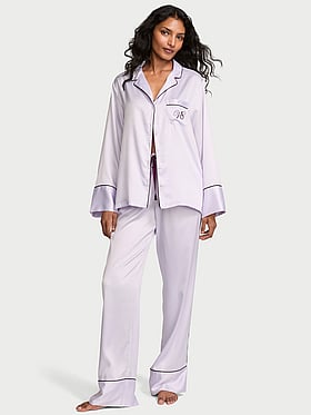 Signature Satin Long Pajama Set