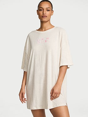 100% Cotton Oversized Sleep Tee