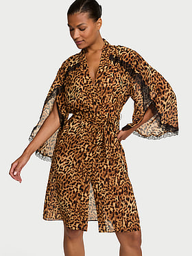 Chiffon Lace Midi Robe