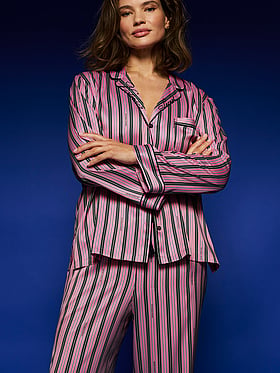 Signature Satin Long Pajama Set