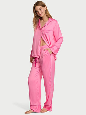 Signature Satin Long Pajama Set