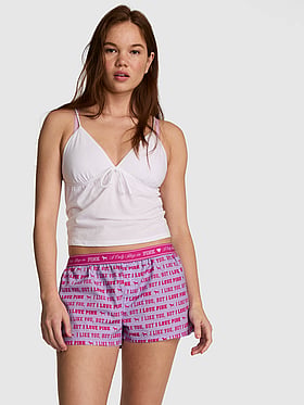 Cotton Boxy Pajama Shorts
