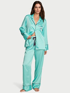 Signature Satin Long Pajama Set