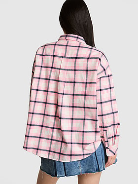 100% Cotton Favorite Flannel Button-Down Sleepshirt
