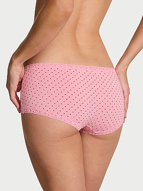 Cotton Lace-Trim Boyshort Panty