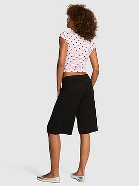 All-Day Cotton™ Foldover Long Shorts