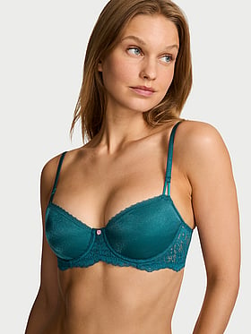 Wicked Sheer Shimmer Unlined Balconette Bra