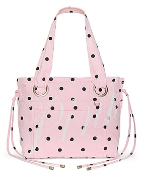 Canvas Flat-Bottom Tote Bag