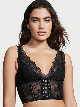 victoria secret corset black