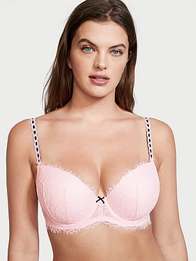 Details about   Victoria's Secret Dream Angels Lined Demi Bra NWT BLING 